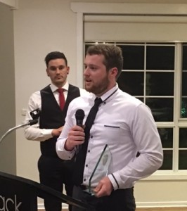 2016 Mens - Player's Player Award winner Sam Jones (right)